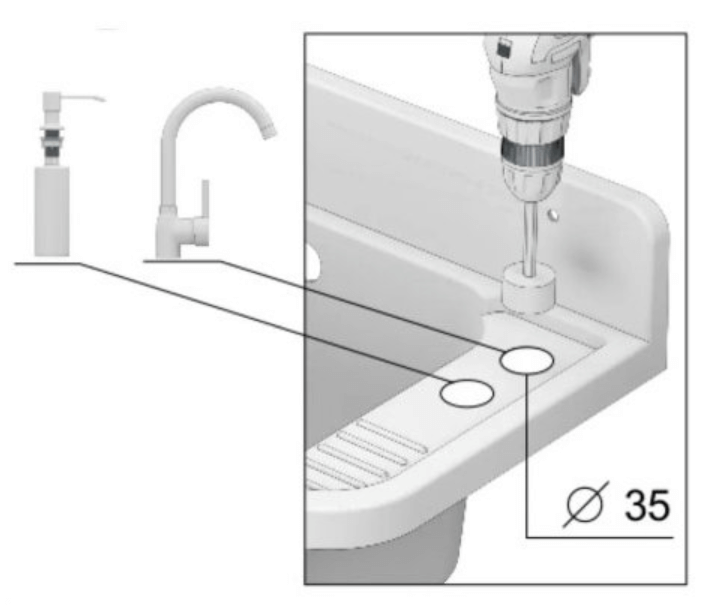 Technické plastové umývadlo 50x34x21 cm biela